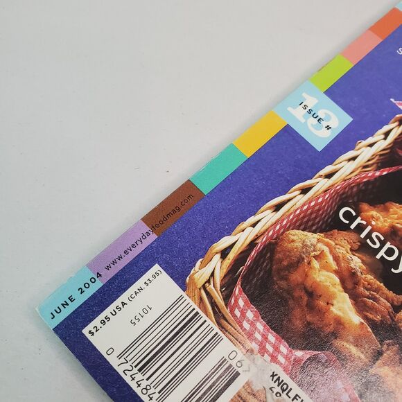 Martha Stewart EVERYDAY FOOD Magazine June 2004 Issue #13 Crispy Fried Chicken - Picture 6 of 12